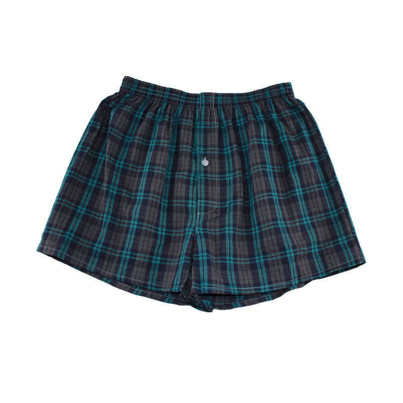 M-XXXXL mens underwear boxers loose shorts Classic Plaid Men Boxer Shorts Mix Colors Trunks Cotton Cuecas Underwear 4PCS 201023