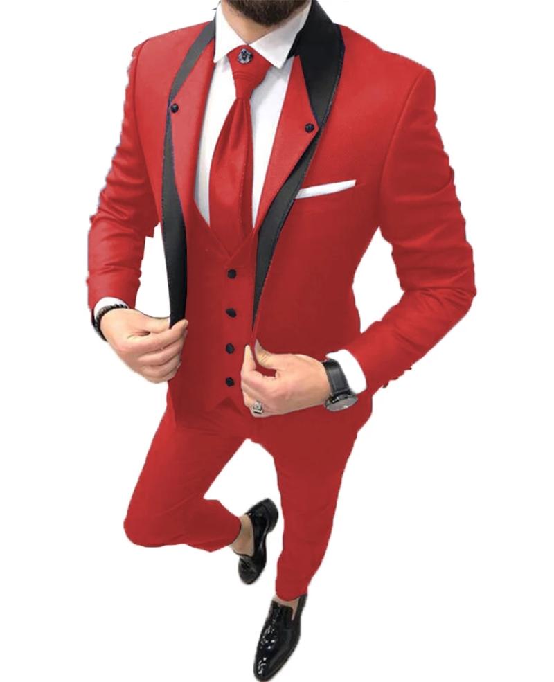 Costume Homme 3 Pieces Men's Suit Casual Blazer Prom Red Tuxedos Shawl Lapel Dinner Jacket For Wedding Grooms(Jacket+Vest+Pants, Black
Costume Homme 3 Pieces Men's Suit Casual Blazer Prom Red Tuxedos Shawl Lapel Dinner Jacket For Wedding Grooms(Jacket+Vest+Pants, Black