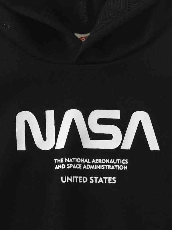 Baby Slogan Graphic Hoodie SHE