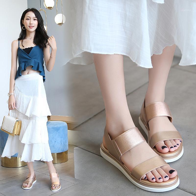 High-Heel Thick Bottomed Summer WOMEN'S Sandals 2020 New Style Outer Wear Large Size Waterproof Platform-Style Flat Sandals1, Champagne
High-Heel Thick Bottomed Summer WOMEN'S Sandals 2020 New Style Outer Wear Large Size Waterproof Platform-Style Flat Sandals1, Champagne
