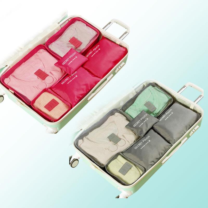Grey Packages Storage Travel Cube Bag Organizer Pouch Rose Red Clothes 6Pcs Gray/Rose
Grey Packages Storage Travel Cube Bag Organizer Pouch Rose Red Clothes 6Pcs Gray/Rose