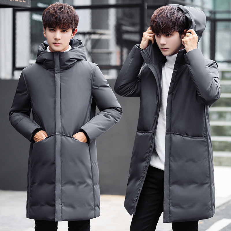 -40 Celsius Black Long Down Coat Goose Down Parkas Men Winter Jacket Collar Hooded Outdoor Male Thick Coat 201128