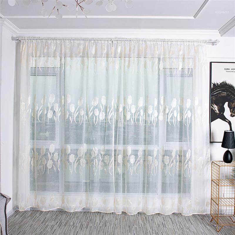 1Pcs Tulips Sheer Curtain Tulle Door Window Curtain Drape Panel Sheer Scarf Valances Modern bedroom Living Room Curtains 0719#1, White
1Pcs Tulips Sheer Curtain Tulle Door Window Curtain Drape Panel Sheer Scarf Valances Modern bedroom Living Room Curtains 0719#1, White