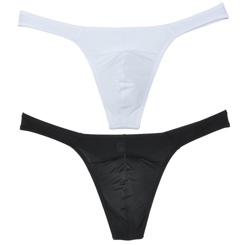 Smooth Sexy Bikini Men's Thongs and GStrings Bluge Pouch Soft Comfy Elastic Stretch Male Thong Underwear Underpants Men Tanga 201112