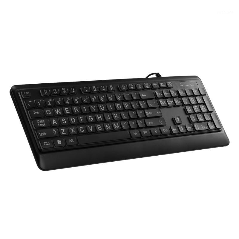 USB Wired Large Print Keyboard White Bold Jumbo Letters Silent Backlit Keyboard with Oversized 104 Keys for Visually Impaired1
USB Wired Large Print Keyboard White Bold Jumbo Letters Silent Backlit Keyboard with Oversized 104 Keys for Visually Impaired1