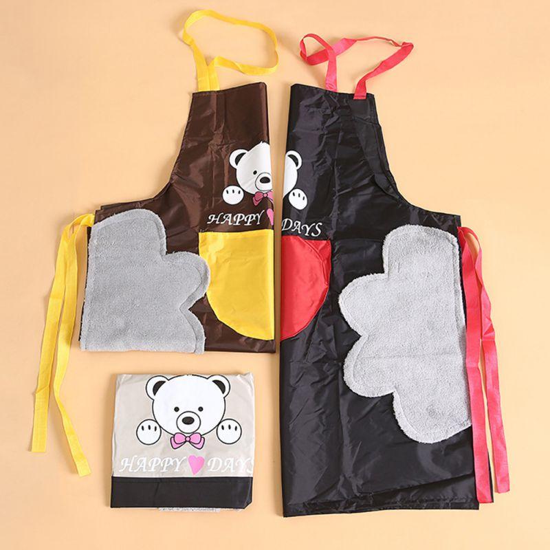 Apron Wiping Hand Waterproof Stained Home Kitchen Anti-pollution Cooking Waist Korean Creative Bear Hangin Neck Wipe Towel Apron
Apron Wiping Hand Waterproof Stained Home Kitchen Anti-pollution Cooking Waist Korean Creative Bear Hangin Neck Wipe Towel Apron