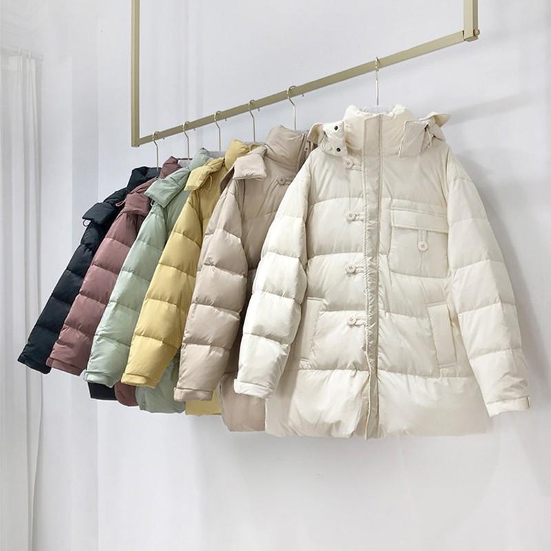Winter Puffer Jacket Parkas Women Loose Hooded Medium Long White Duck Down Coat Ladies Casual Yellow White Warm Korean Outwear, Beige
Winter Puffer Jacket Parkas Women Loose Hooded Medium Long White Duck Down Coat Ladies Casual Yellow White Warm Korean Outwear, Beige