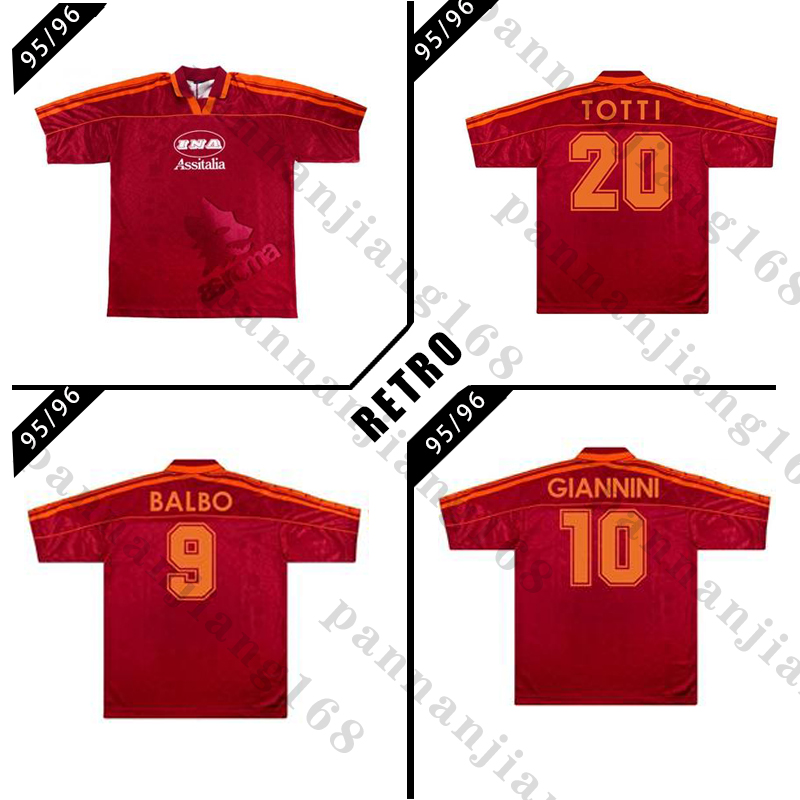 Roma 1995 1996 roma retro soccer jersey 95 96 Totti Aldair Giannini Balbo Fonseca vintage classic football shirt, Black;yellow
Roma 1995 1996 roma retro soccer jersey 95 96 Totti Aldair Giannini Balbo Fonseca vintage classic football shirt, Black;yellow