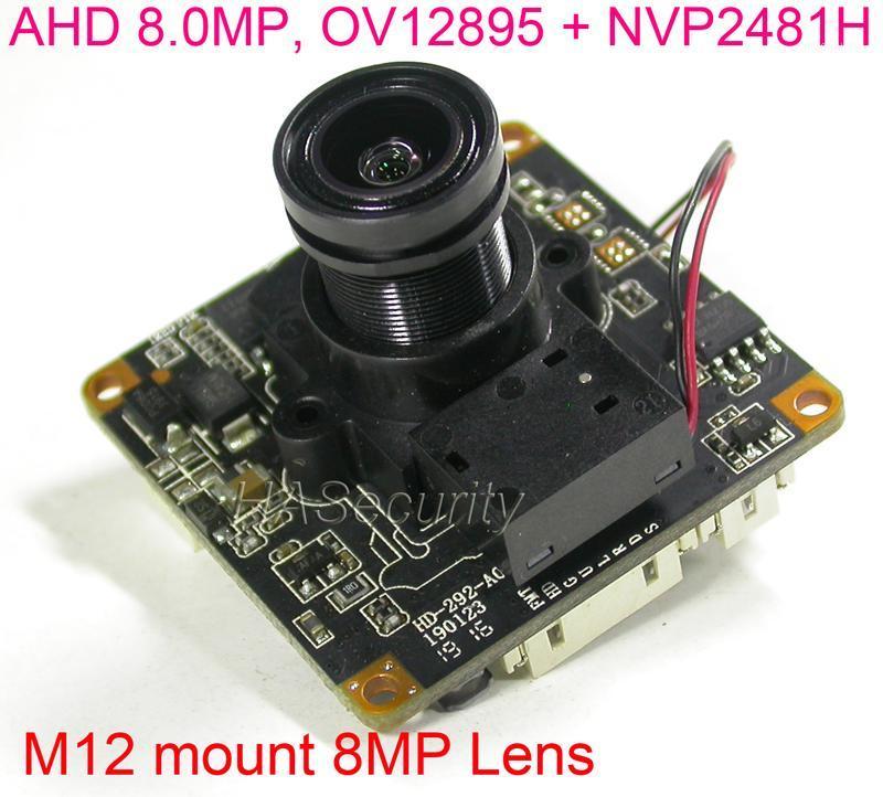 

Cameras AHD 4K 8.0MP @15FPS 1/2.3" OmniVision OV12895 CMOS Image Sensor + NVP2481 CCTV Camera Module PCB Board +OSD Cable +IRC +M12 Len