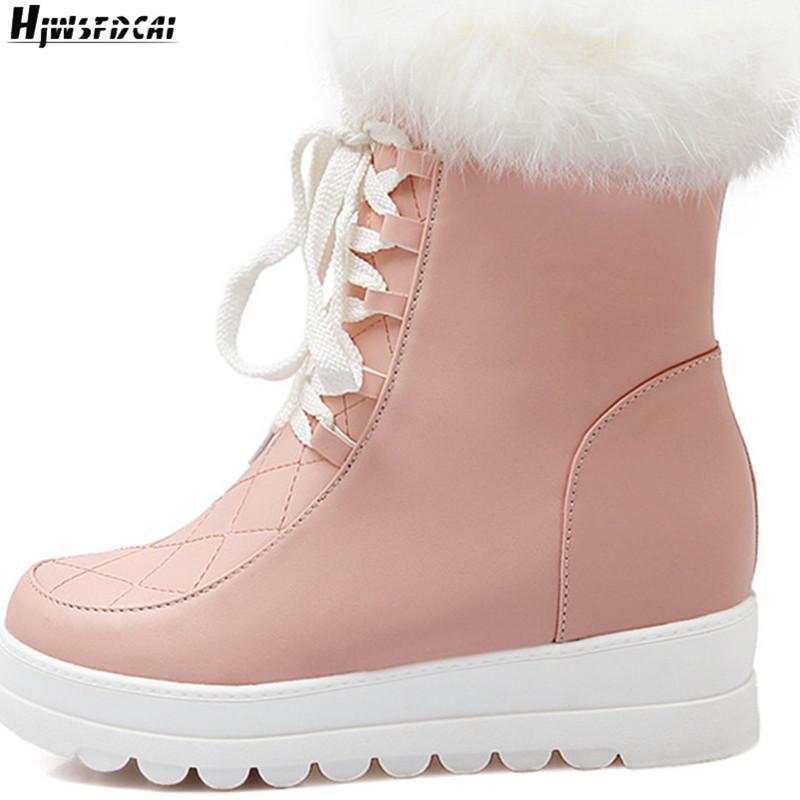 Hjwsfdcai Casual Flat Women Snow Boots Lattice Pattern Lace-Up Winter Warm Woman Shoes Thick Bottom Mujer Fur Soft Shoes1, Black
Hjwsfdcai Casual Flat Women Snow Boots Lattice Pattern Lace-Up Winter Warm Woman Shoes Thick Bottom Mujer Fur Soft Shoes1, Black