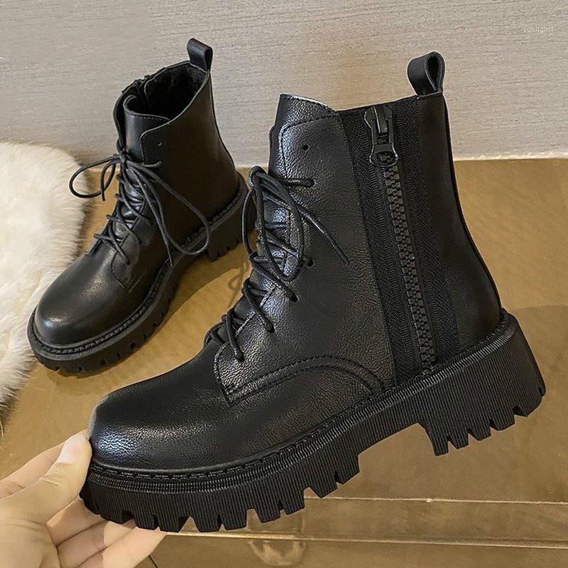 2021 Winter Black Boots Motorcycle Boots Women Shoes Woman Fashion Round PU Ankle Lace Up Comfortable 35-401
2021 Winter Black Boots Motorcycle Boots Women Shoes Woman Fashion Round PU Ankle Lace Up Comfortable 35-401