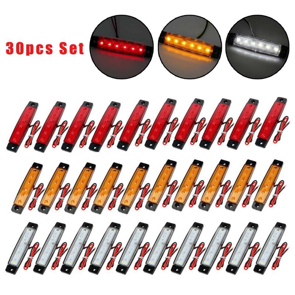 30pcs 6LED 12V Car Truck Signal Light Clearence Boat Bus Truck Trailer Side Marker Indicators Light, As pic
30pcs 6LED 12V Car Truck Signal Light Clearence Boat Bus Truck Trailer Side Marker Indicators Light, As pic
