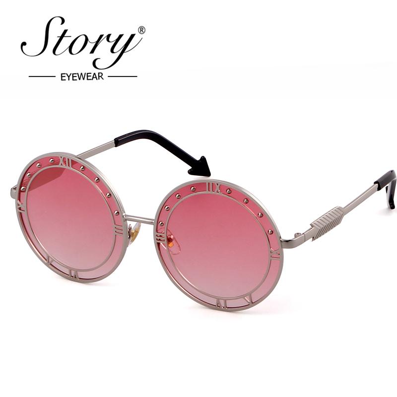 STORY Fashion Round Sunglasses Women Unique Designer UV400 Metal Arrow Frame Letter Sun Glasses Shades Eyewear
STORY Fashion Round Sunglasses Women Unique Designer UV400 Metal Arrow Frame Letter Sun Glasses Shades Eyewear
