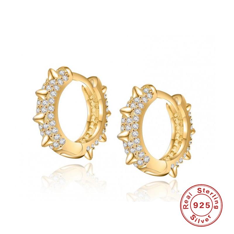 925 Sterling Silver Hoop Earrings For Women Thorn Sting Zircon Crystal Earring Piercing Earings Luxury Round Jewelry Pendientes
925 Sterling Silver Hoop Earrings For Women Thorn Sting Zircon Crystal Earring Piercing Earings Luxury Round Jewelry Pendientes