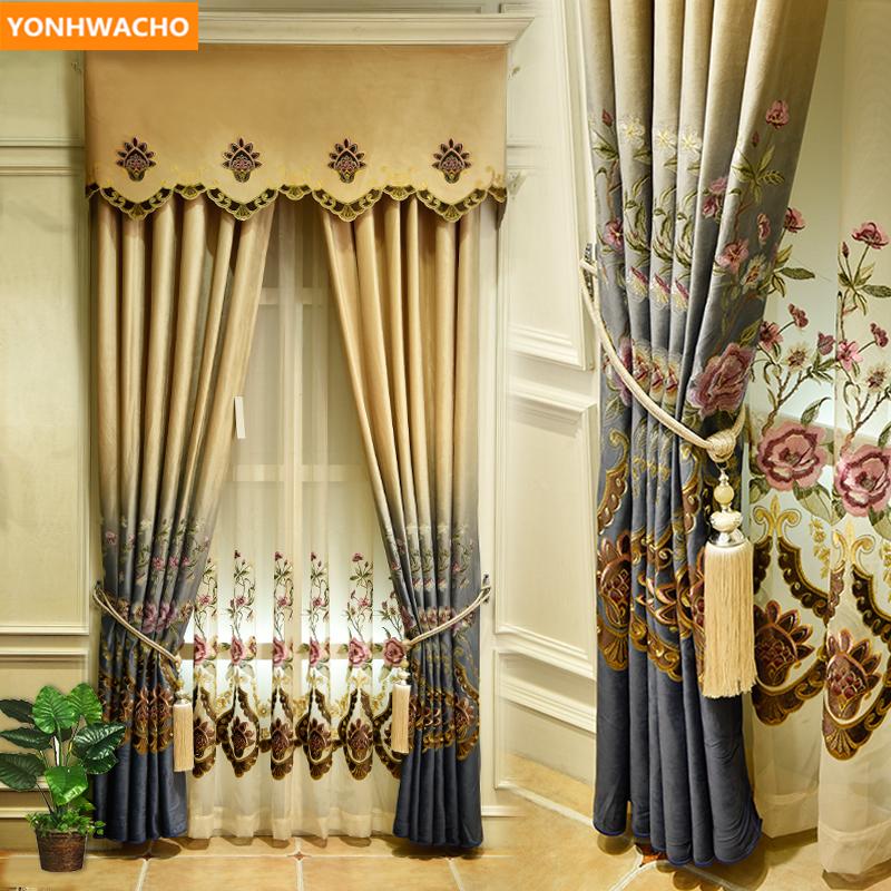 Custom curtains Thick velvet embroidered yellow blue gradient high-grade cloth blackout curtain tulle valance drapes N802, Tulle sheer
Custom curtains Thick velvet embroidered yellow blue gradient high-grade cloth blackout curtain tulle valance drapes N802, Tulle sheer