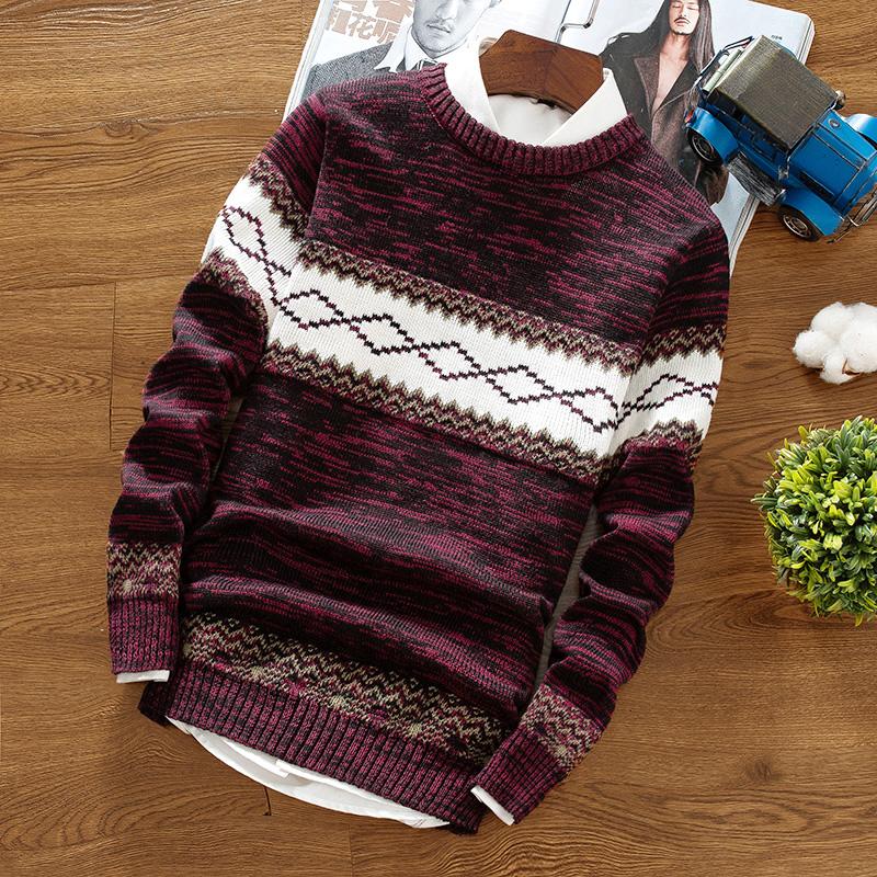 Spring and autumn men' round neck pullover warm casual knit bottoming shirt, trend personality slim striped youth wild sweater, Black
Spring and autumn men' round neck pullover warm casual knit bottoming shirt, trend personality slim striped youth wild sweater, Black