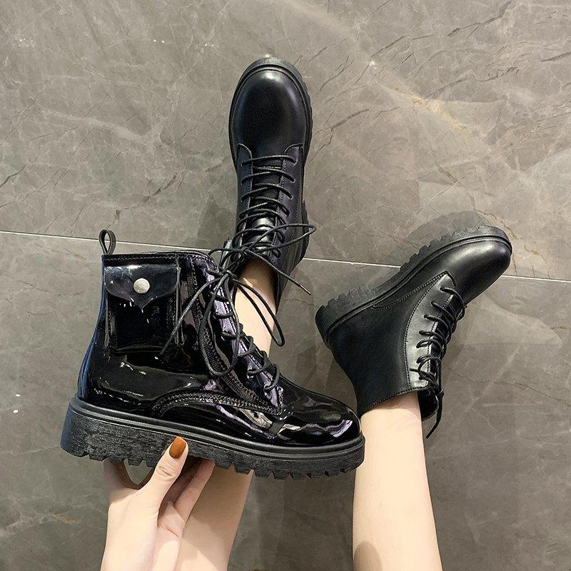 Thick-heel Boots Women 2020 New Wild Thick-soled Lace Up College Style Short Boots Women's Single, Beige
Thick-heel Boots Women 2020 New Wild Thick-soled Lace Up College Style Short Boots Women's Single, Beige