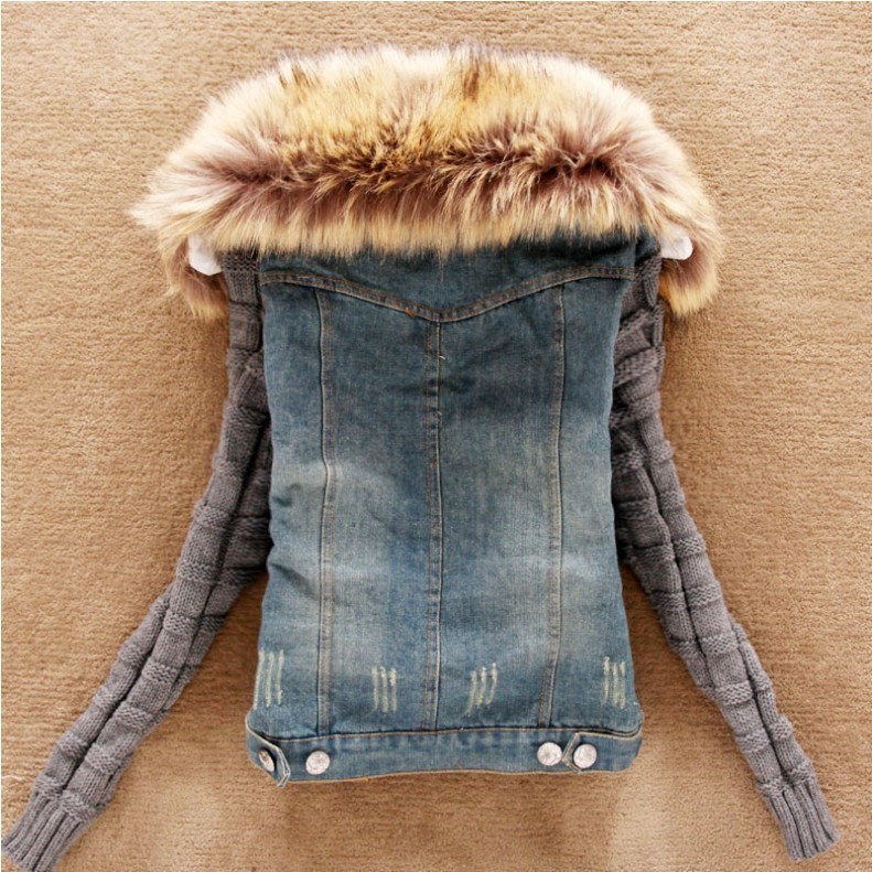 Women Denim Jacket Coat blue Jackets T200114
