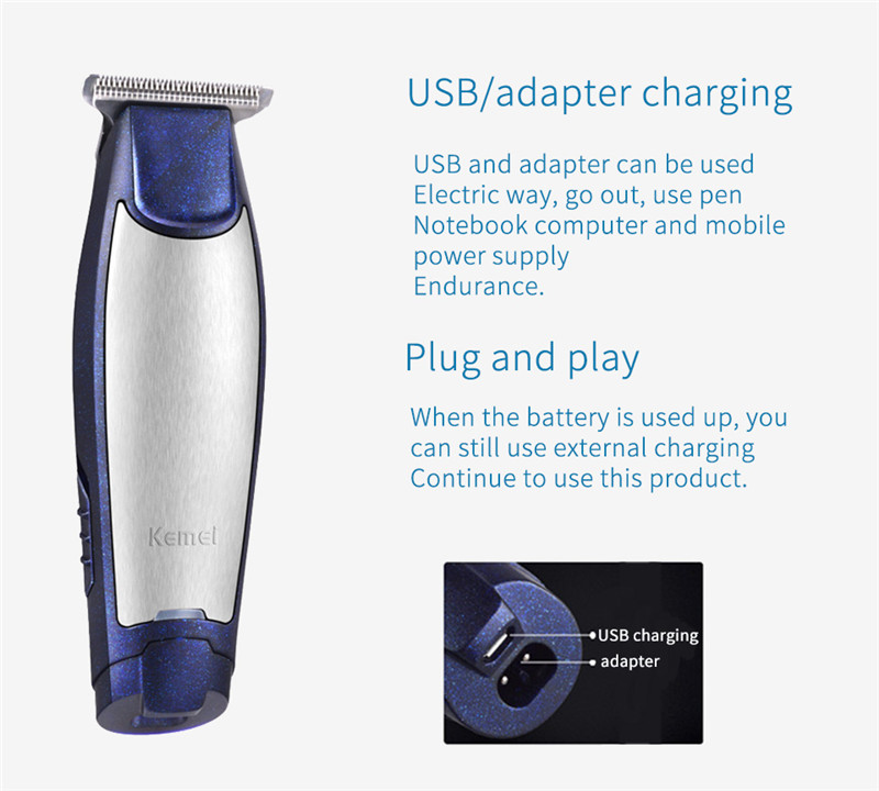 New Hot Kemei KM-5021 3 In 1 Professional Rechargeable Trimmers Haircut Barber Hair Clipper Styling Machine with retail package C260312
