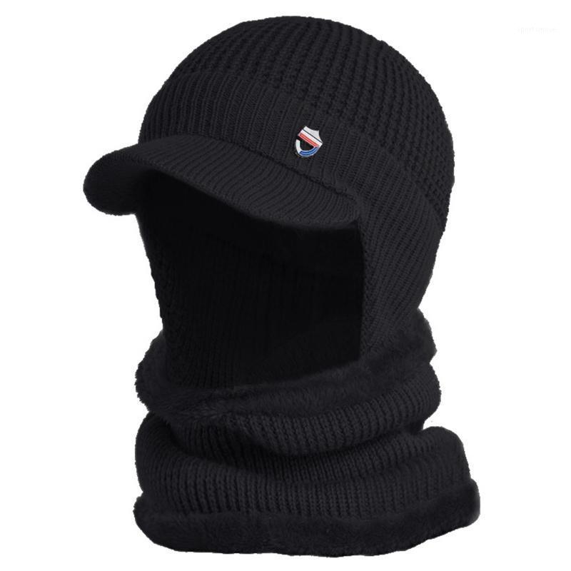 Men Winter 2Pcs Set Visor Earflap Beanie Hat with Scarf Knit Plush Lined Warmer1
Men Winter 2Pcs Set Visor Earflap Beanie Hat with Scarf Knit Plush Lined Warmer1