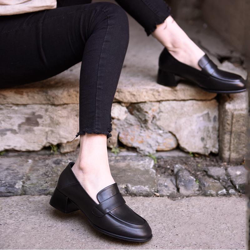 Artmu New Thick Heel Shoes Women's Long Standing Working Shoes Genuine Leather Female Black Muller Sheepskin Dress
Artmu New Thick Heel Shoes Women's Long Standing Working Shoes Genuine Leather Female Black Muller Sheepskin Dress