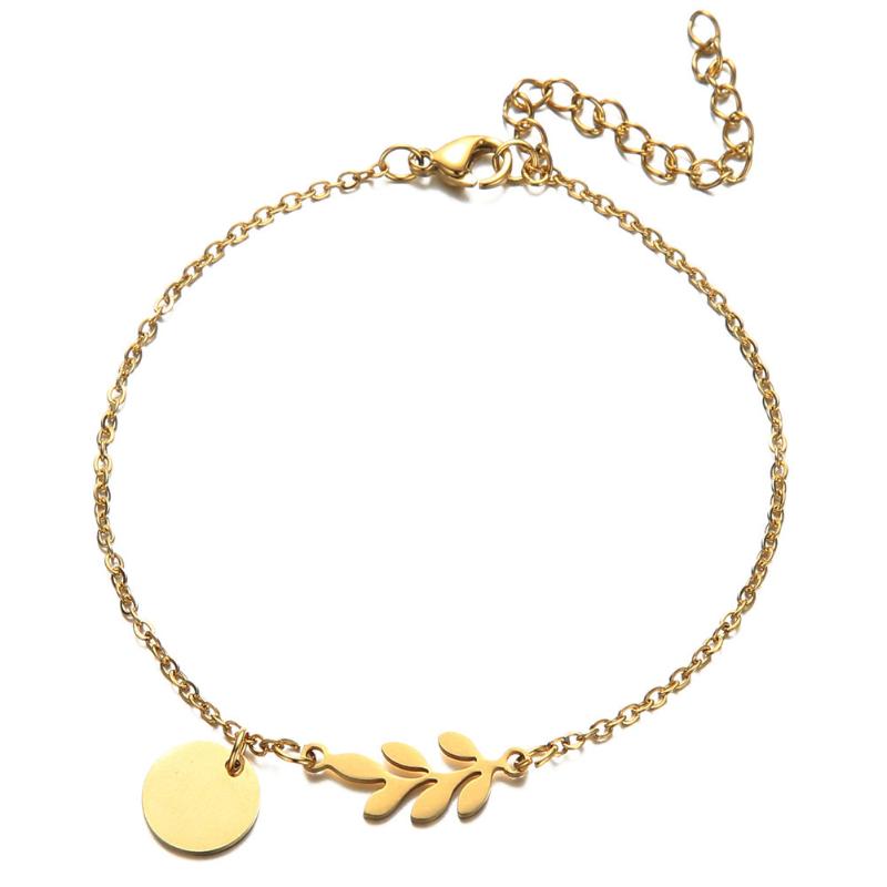 Hip Hop Fashion Stainless Steel Thin Chain Leaf Coin Charms Bracelet For Woman Charm Jewelry Best Gift
Hip Hop Fashion Stainless Steel Thin Chain Leaf Coin Charms Bracelet For Woman Charm Jewelry Best Gift