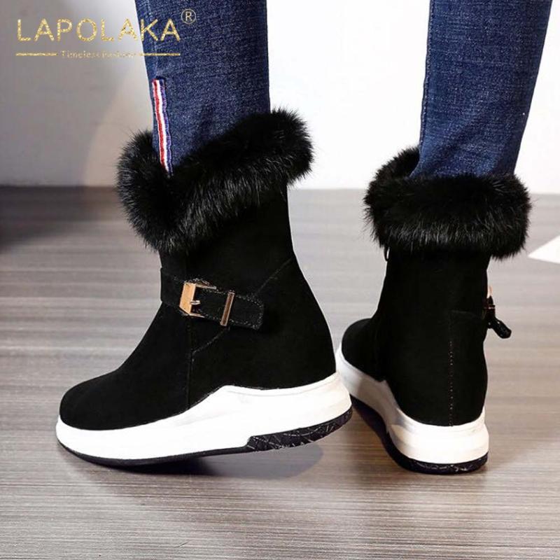 2021 Fashion Snow Warm Plush Winter Boots Women Shoes Buckle Decoration Wedges Comfy INS Hot Dropship Russia Booties Ladies, Beige
2021 Fashion Snow Warm Plush Winter Boots Women Shoes Buckle Decoration Wedges Comfy INS Hot Dropship Russia Booties Ladies, Beige