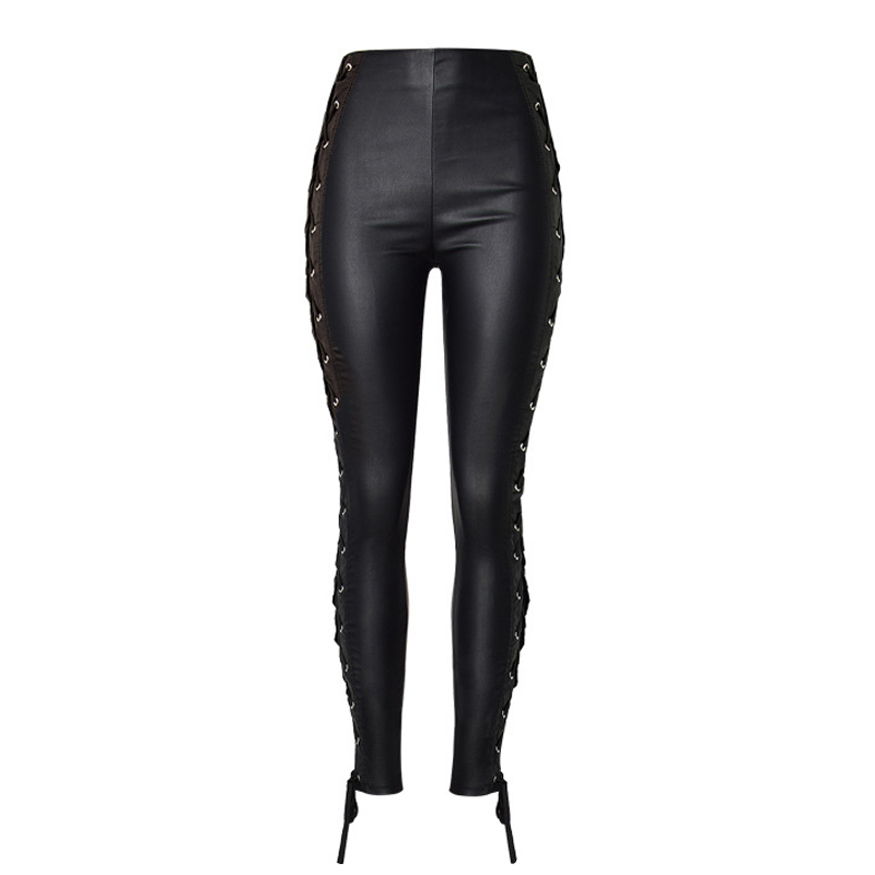 Summer Stretch PU Leather Pants Sweatpants For Women Trousers High Waist Jegging Womens Plus Size Black Pencil Pants Women 201228