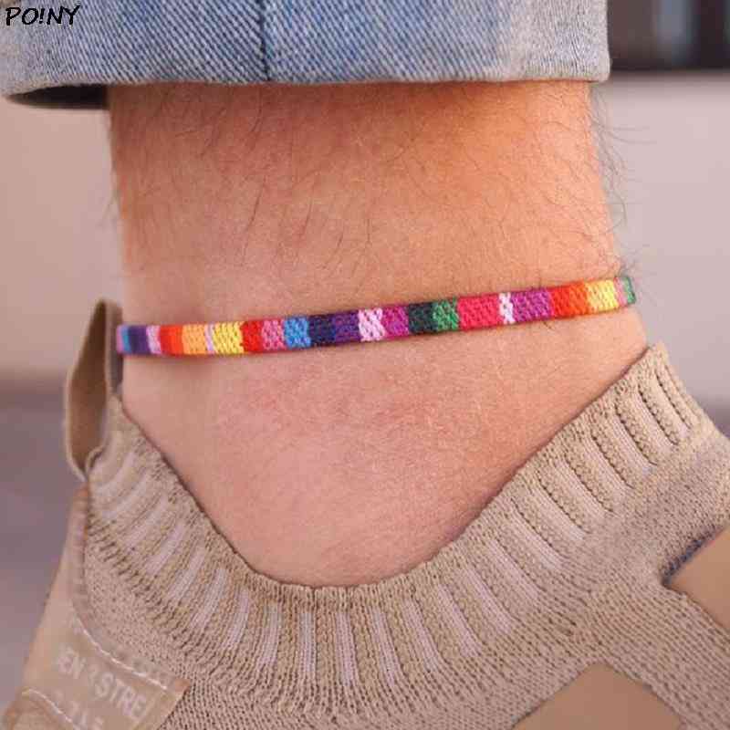 Hand-braided Lgbtq Rainbow Bracelet Charms Braslet for Community Love Is Gay Pride Armband Accessories