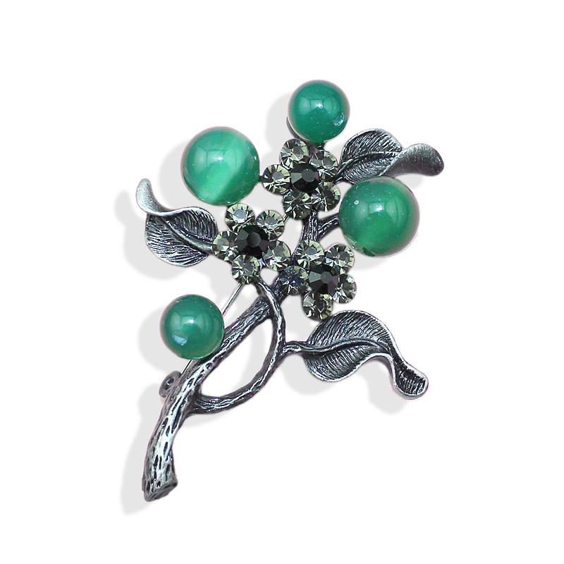 Women Natural Green Stone Or Grey Pearl Jagged Tree Branches Vintage Corsage Wedding Flower Brooch Pin Accessories, Item: BH8162
Women Natural Green Stone Or Grey Pearl Jagged Tree Branches Vintage Corsage Wedding Flower Brooch Pin Accessories, Item: BH8162