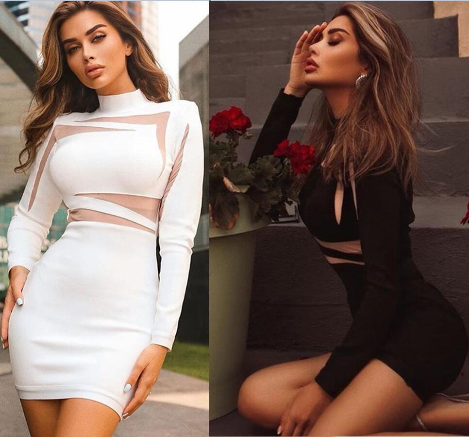 Women Style Sexy Night Club Fashion dresses evening wear party dress sexy sheer Collar Dress Print Clothes dressese black sleeve transparent
Women Style Sexy Night Club Fashion dresses evening wear party dress sexy sheer Collar Dress Print Clothes dressese black sleeve transparent