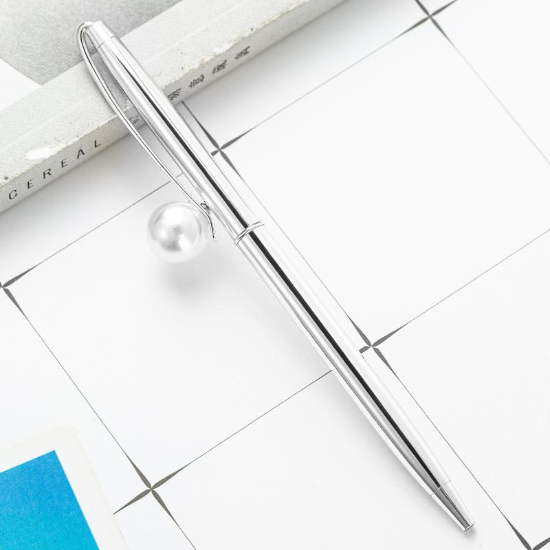 20pcs/lot Novelty gift office ball pen promotion Corporate Ball Point Pen Custom logo Mechanism Jewel Pearl Cool Pens1