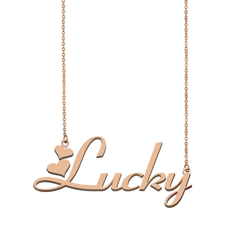 Lucky name necklaces pendant Custom Personalized for women girls children best friends Mothers Gifts 18k gold plated Stainless steel, Silver
Lucky name necklaces pendant Custom Personalized for women girls children best friends Mothers Gifts 18k gold plated Stainless steel, Silver