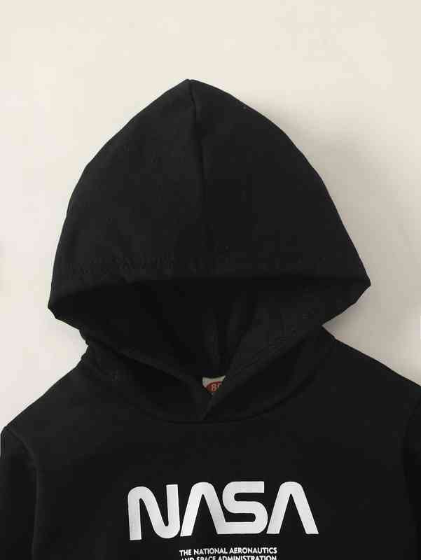 Baby Slogan Graphic Hoodie SHE