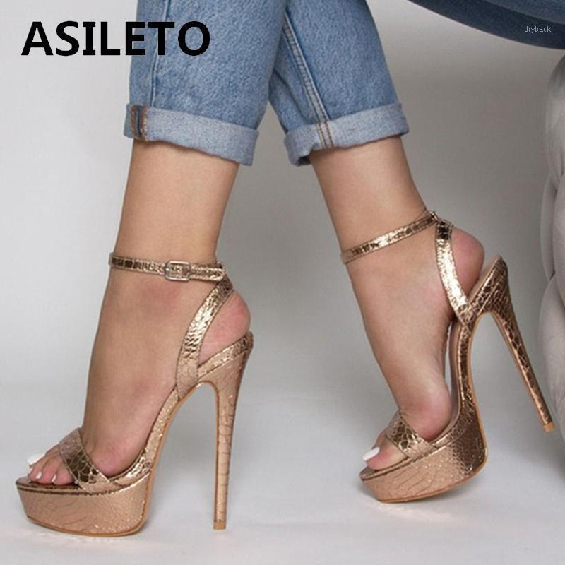 ASILETO Large size 41 High platform 14cm High Heels Quality Open toe Bukle Ankle strap Sandals Stripper Women Party Shoes1, Gold
ASILETO Large size 41 High platform 14cm High Heels Quality Open toe Bukle Ankle strap Sandals Stripper Women Party Shoes1, Gold