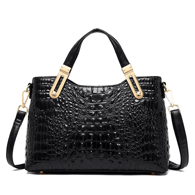 Fashion Crocodile Pattern Tote Bags Handbags Women Famous Brands Leather Shoulder Bag Ladies Shopping Messenger Bags Sac A Main, Black
Fashion Crocodile Pattern Tote Bags Handbags Women Famous Brands Leather Shoulder Bag Ladies Shopping Messenger Bags Sac A Main, Black