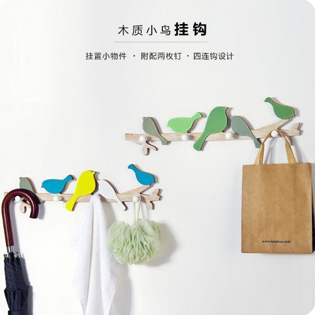Creative Country Bird Coat Hook Wooden Key Rack Wall Holder Home Decoration Accessories Bedroom Organizer Wall Hanger1
Creative Country Bird Coat Hook Wooden Key Rack Wall Holder Home Decoration Accessories Bedroom Organizer Wall Hanger1