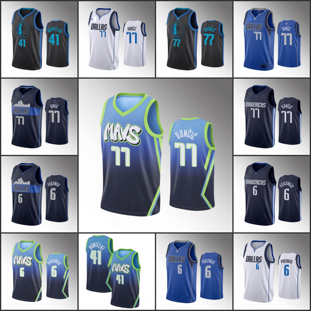 Men's Dallas Mavericks Basketball Luka Doncic Kristaps Porzingis Dirk Nowitzki NBA 2020 Jersey, Black
Men's Dallas Mavericks Basketball Luka Doncic Kristaps Porzingis Dirk Nowitzki NBA 2020 Jersey, Black