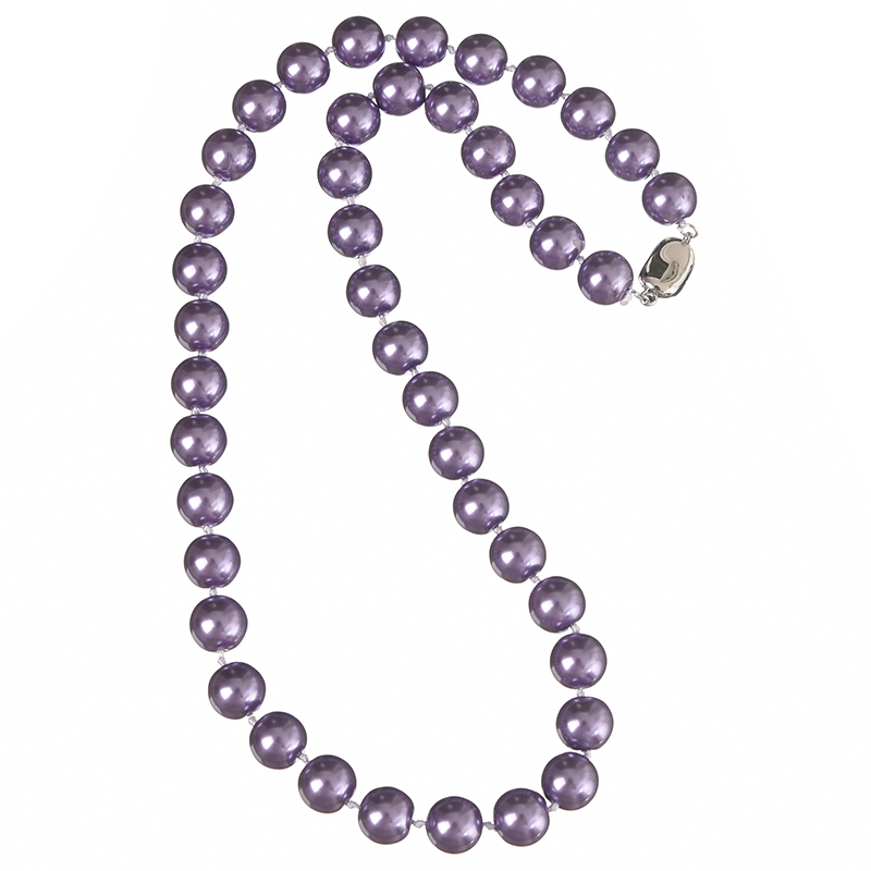 Pearls Necklace Synthetic Simple Style Lovely Purple For Statement Women 10mm Round Pearls Shell Artificial Necklace 18inch H836
Pearls Necklace Synthetic Simple Style Lovely Purple For Statement Women 10mm Round Pearls Shell Artificial Necklace 18inch H836