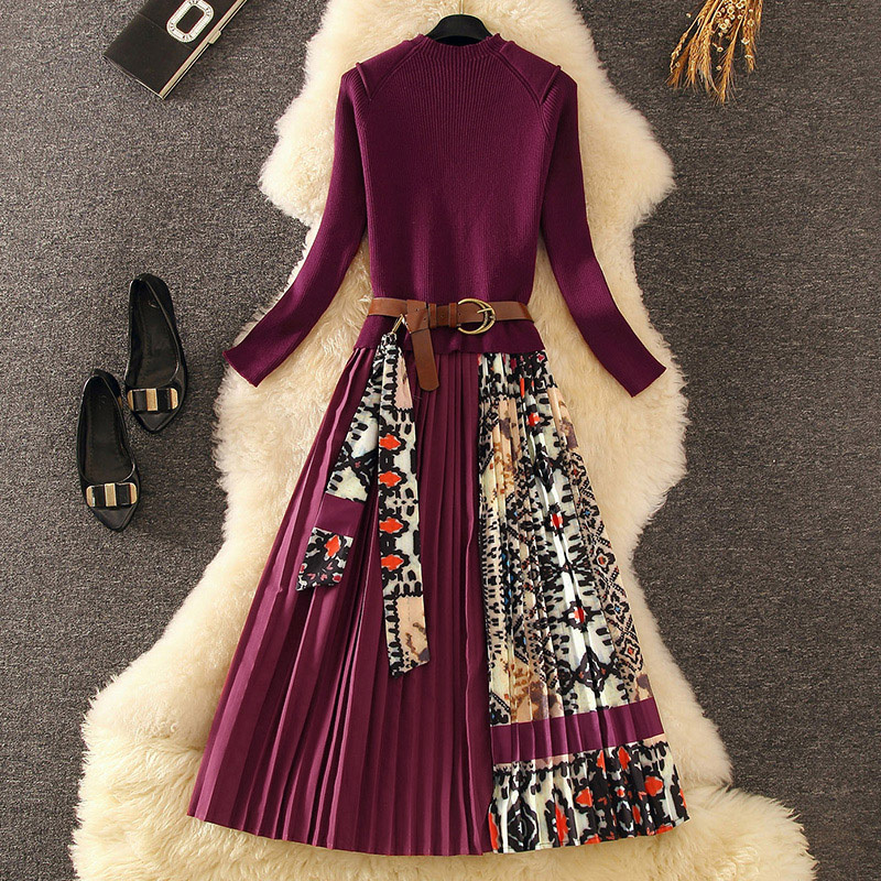 Elegant Crochet Plissado Midi Winter Fashion Women's Long Sleeve Printing Mesh Knitted Shirt Dress R402 Cbz0, Brown
Elegant Crochet Plissado Midi Winter Fashion Women's Long Sleeve Printing Mesh Knitted Shirt Dress R402 Cbz0, Brown