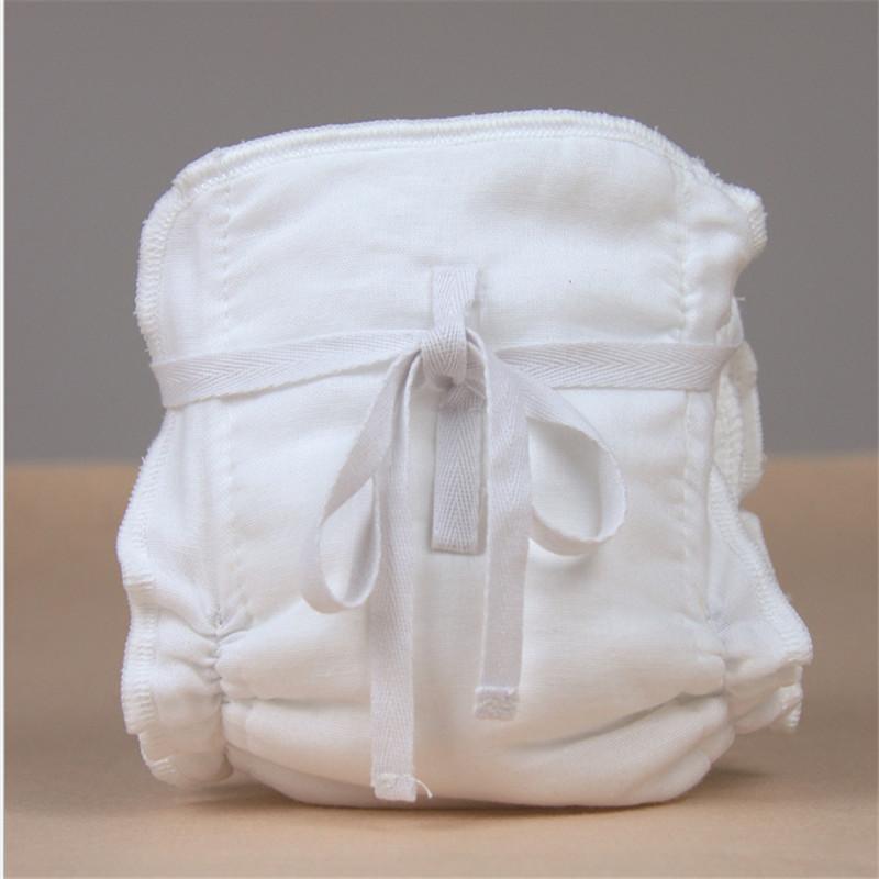 

1PC 5 Layers Reusable Washable Waterproof Organic Bamboo Cotton Wrap Insert Hot Inserts Boosters Liners For Baby Diaper Cover, White