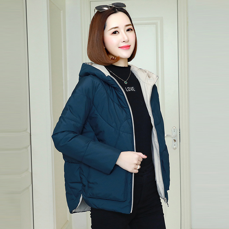 Winter Warm Hooded Coats Women Casual Jackets New Fashion Double Pocket Thick Cotton Parka Female Outerwear Coat P241 201027