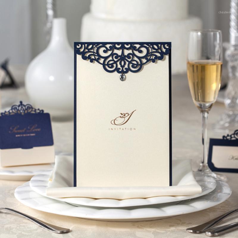 50PCS WISHMADE Navy Blue Laser Cut Invitations Cards with Rhinestone for Engagement Wedding Bussiness Quincenera Party Menu Card1
50PCS WISHMADE Navy Blue Laser Cut Invitations Cards with Rhinestone for Engagement Wedding Bussiness Quincenera Party Menu Card1