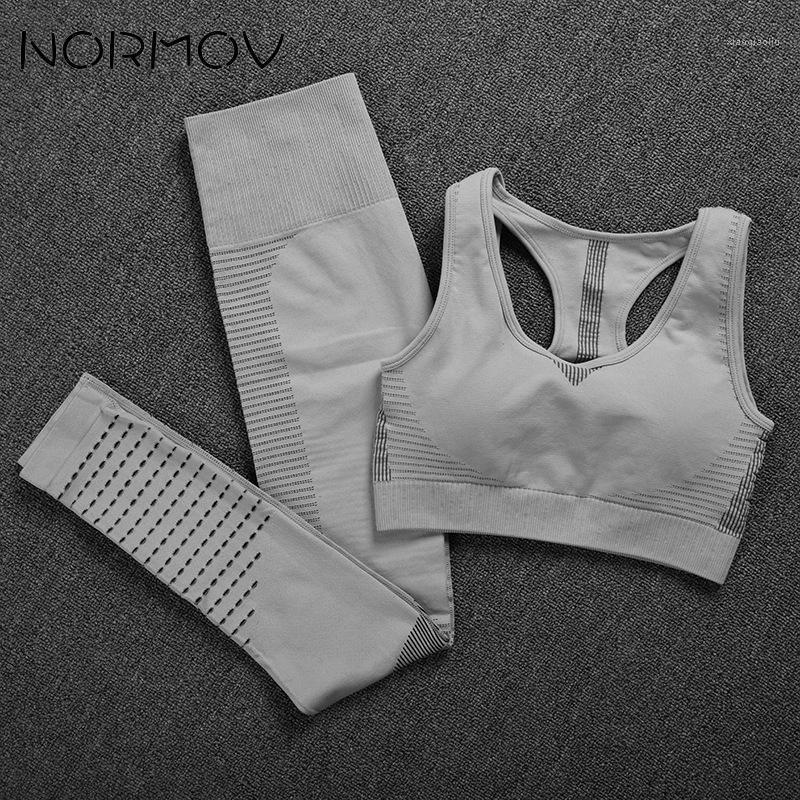 NORMOV Seamless Workout Set Sport Leggings and Top Set Yoga Outfits for Women Sportswear Yoga Gym Women1, Grey
NORMOV Seamless Workout Set Sport Leggings and Top Set Yoga Outfits for Women Sportswear Yoga Gym Women1, Grey