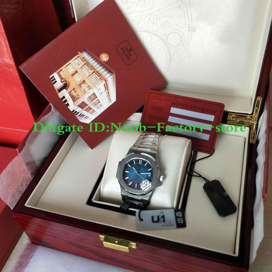 U1 Factory New Mens 324 Automatic Movement 40mm Watch Blue Dial Classic 5711/1A Watches Transparent Back Diving Wristwatches Original Box от DHgate WW