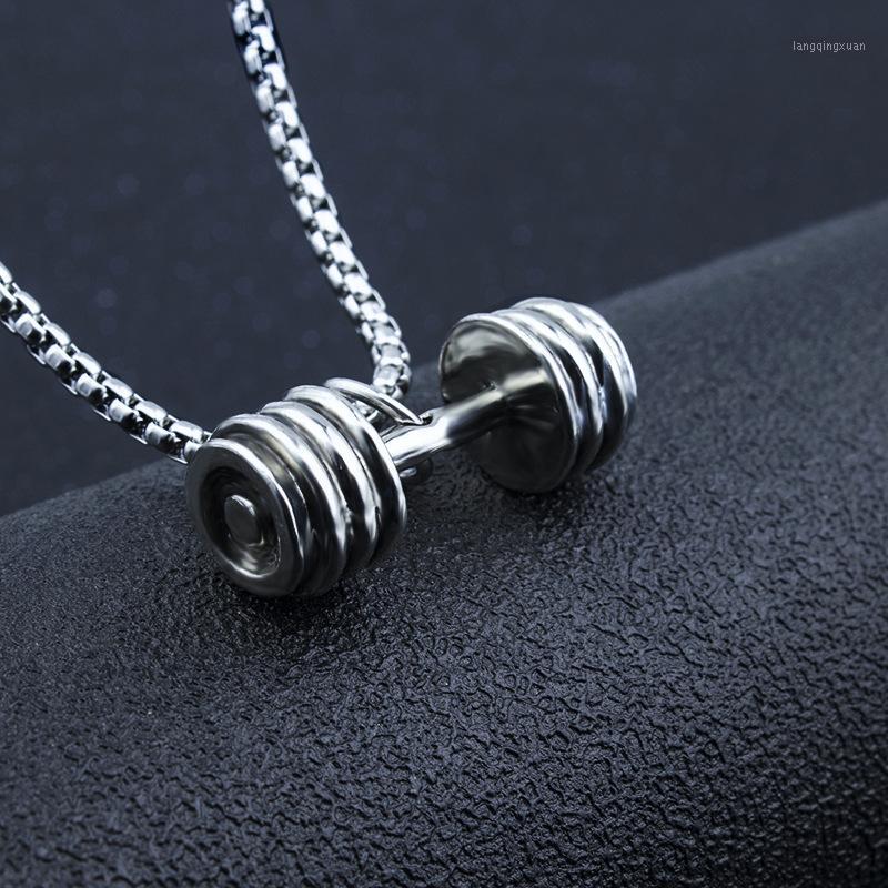 Pendant Necklaces 2021 Fashion Fitness Dumbbell Barbell Titanium Steel Necklace Creative Punk Style To Give Boyfriend Gifts1
Pendant Necklaces 2021 Fashion Fitness Dumbbell Barbell Titanium Steel Necklace Creative Punk Style To Give Boyfriend Gifts1
