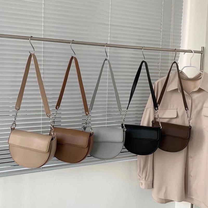 2021 New Women's Bag Saddle Korean High Quality PU Leather Ladies Handbags Female Shoulder Crossbody Bag Two Straps Whole Sale, Black
2021 New Women's Bag Saddle Korean High Quality PU Leather Ladies Handbags Female Shoulder Crossbody Bag Two Straps Whole Sale, Black
