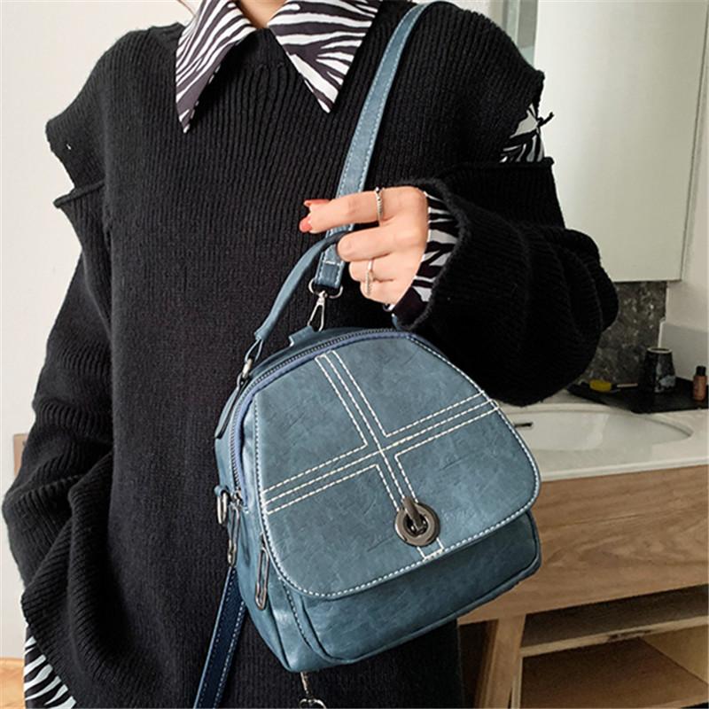 Preppy Style PU Leather School Bags Women Portable Elegant Light Mini Backpack Cross Pattern Casual Style Small Shoulder Bag Sac, Black
Preppy Style PU Leather School Bags Women Portable Elegant Light Mini Backpack Cross Pattern Casual Style Small Shoulder Bag Sac, Black