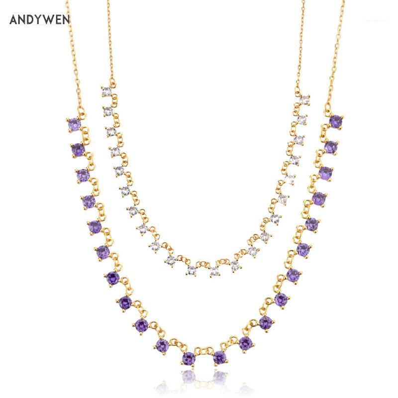 ANDYWEN 925 Sterling Silver Gold Purple Zircon CZ Charms Chain Luxury Choker Necklace Women Luxury Expensive Full Gems Jewelry1
ANDYWEN 925 Sterling Silver Gold Purple Zircon CZ Charms Chain Luxury Choker Necklace Women Luxury Expensive Full Gems Jewelry1