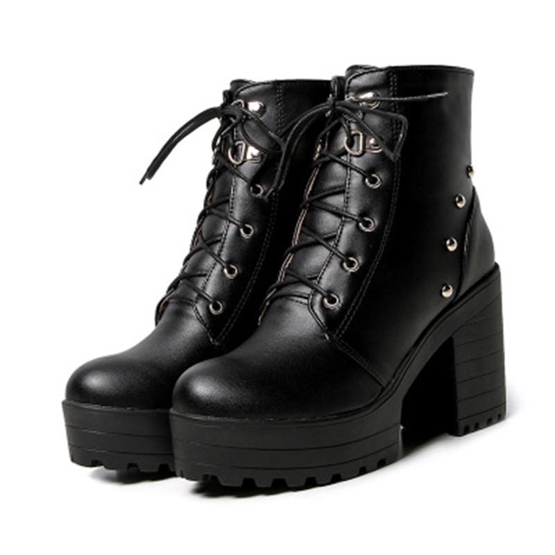 Woman Lace Up Autumn Women Boots Ladies Chunky Wedge Platform Black Women Boots Leather Ankle Punk Goth New Arrival, White
Woman Lace Up Autumn Women Boots Ladies Chunky Wedge Platform Black Women Boots Leather Ankle Punk Goth New Arrival, White